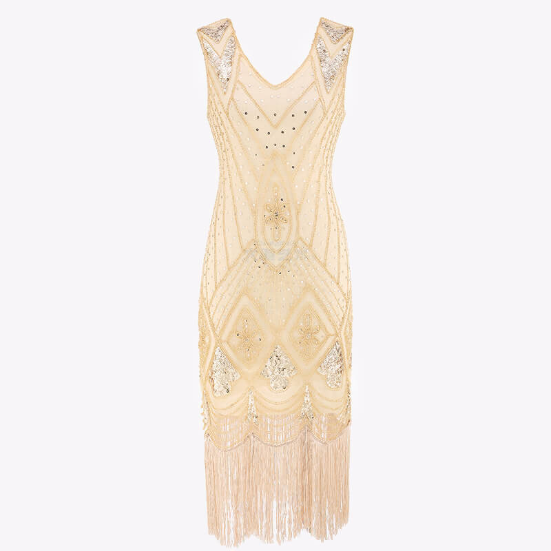 beaded gatsby dress