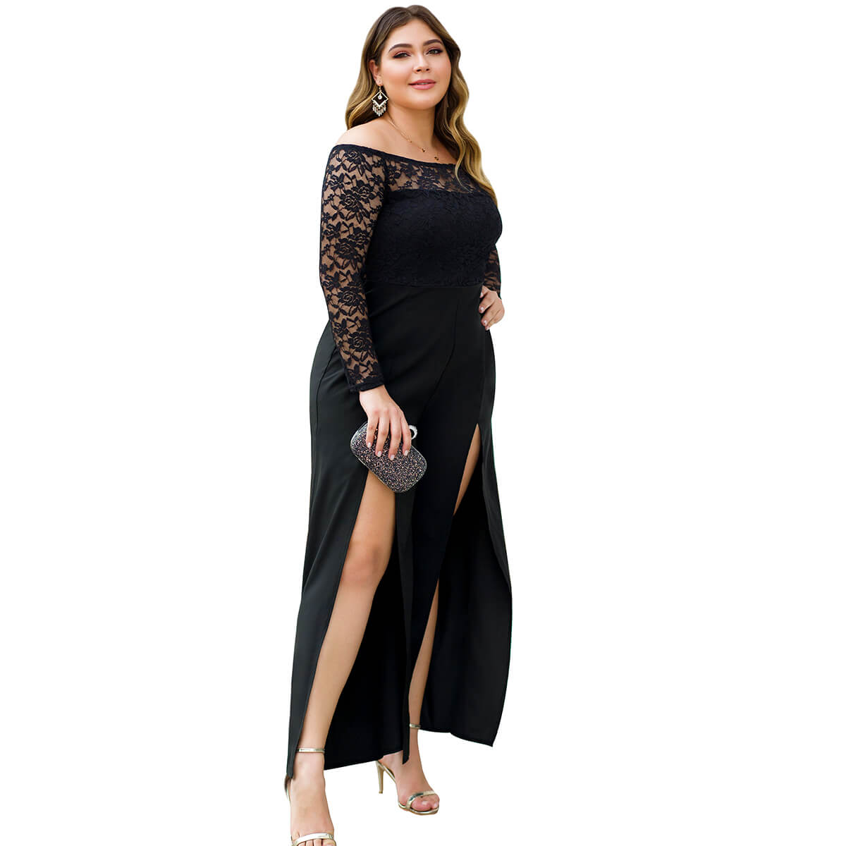 lace plus size formal jumpsuits