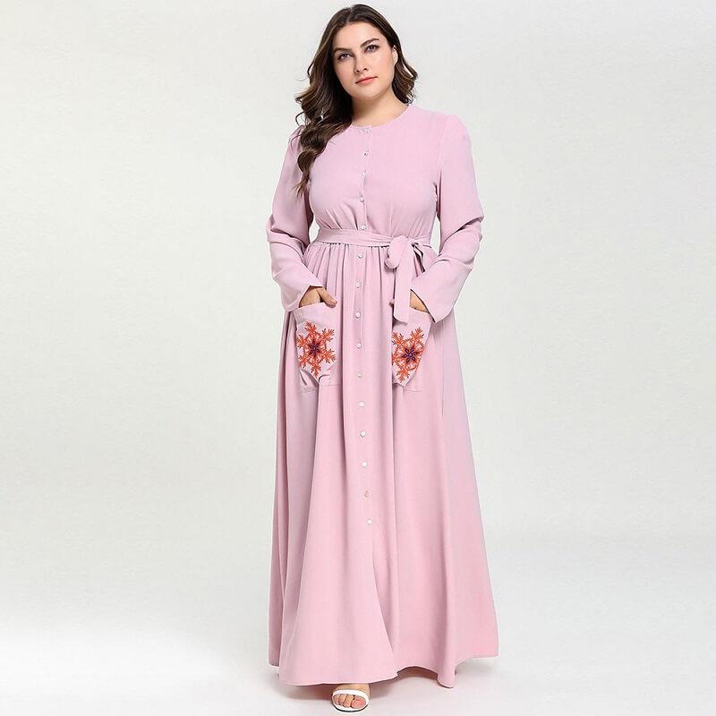 maxi dress with buttons down front