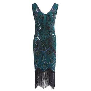 beaded flapper dress