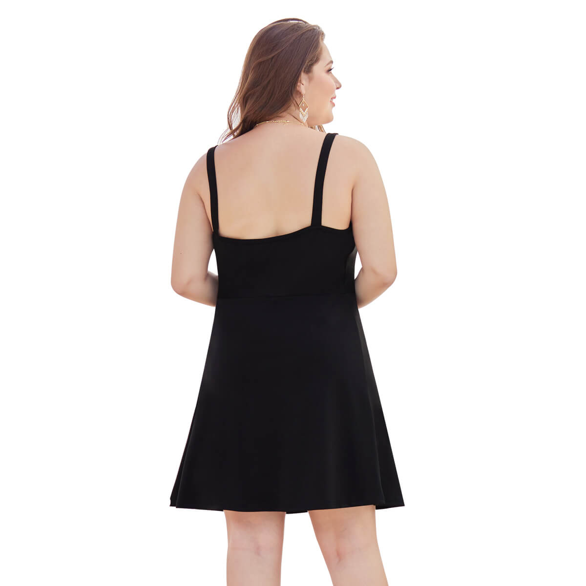 black overalls dress plus size