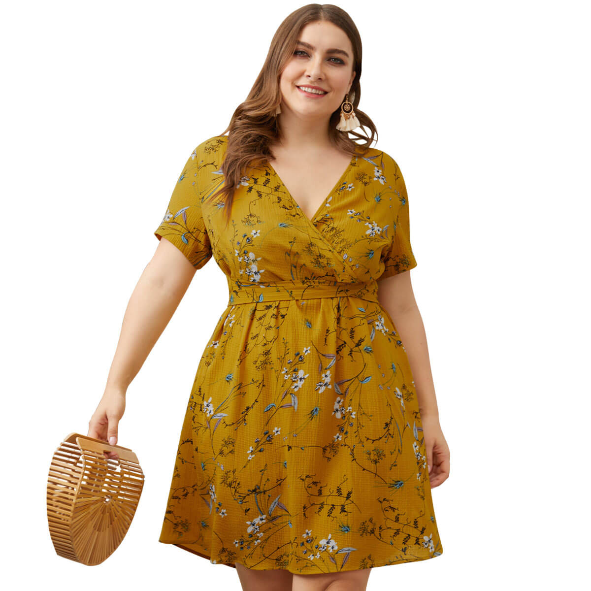 plus size floral sundress