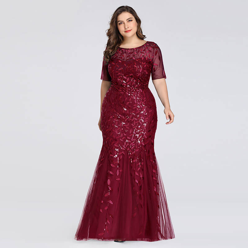 Burgundy Gown Plus Size Outlet Store ...