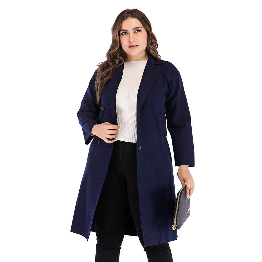 plus size navy pea coat