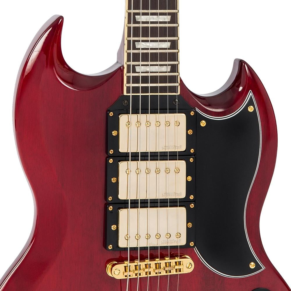 electric guitar cherry red