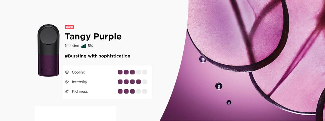 RELX Pod Pro – Violet acidulé (raisin, lot de 2) | Bay Vape Canada