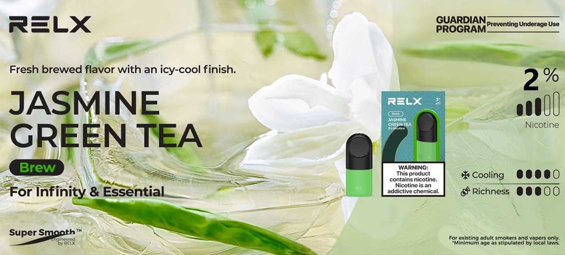 RELX Pod Pro - Jasmine Green Tea (2 Pack) | Bay Vape Canada
