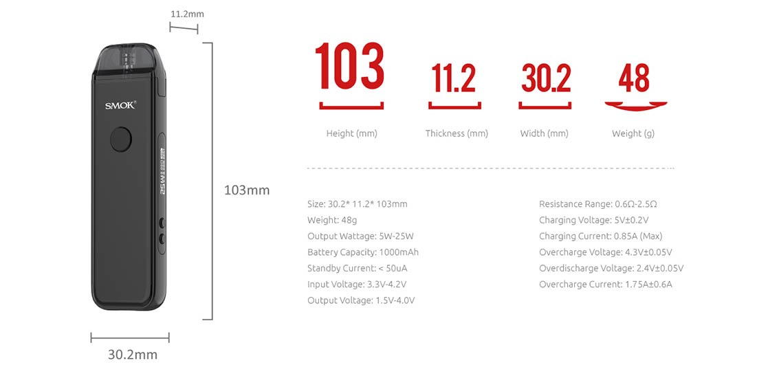 SMOK ACRO 25W Pod Kit [CRC] | Bay Vape Canada