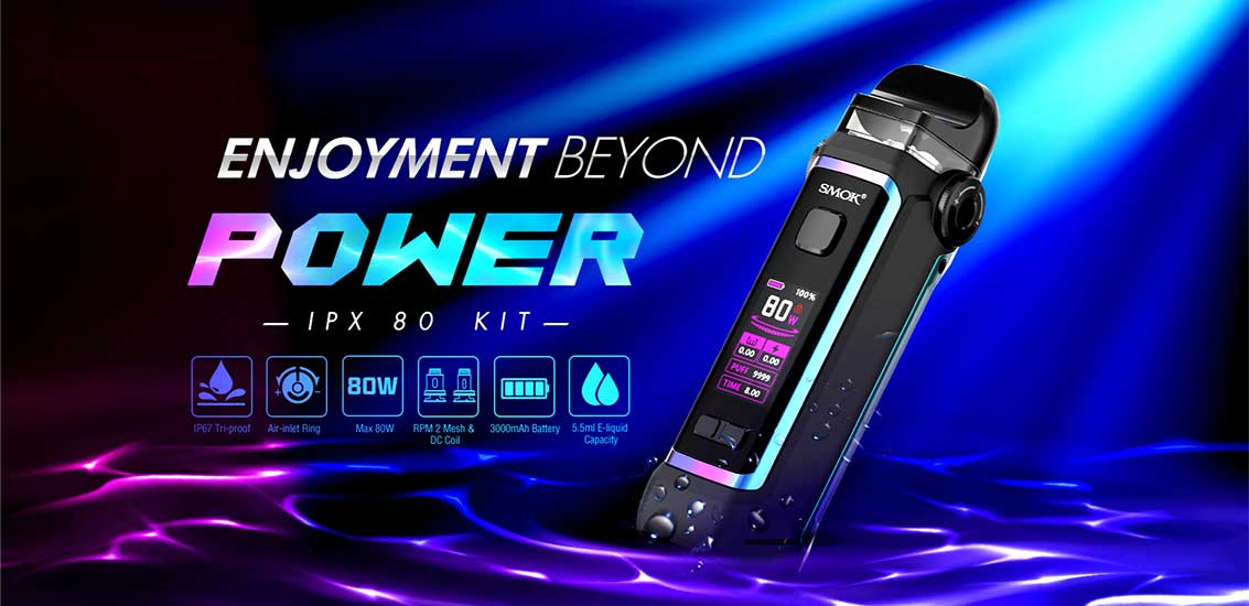 SMOK IPX80 80W Pod Mod Kit | Bay Vape Canada