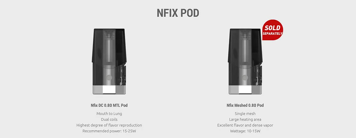 SMOK Nfix 25W Pod System Kit - Bay Vape Canada