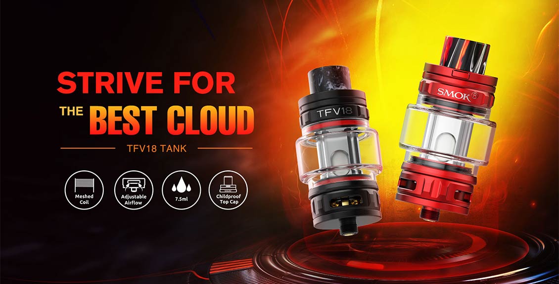 Réservoir SMOK TFV18 Sub-Ohm | Bay Vape Canada