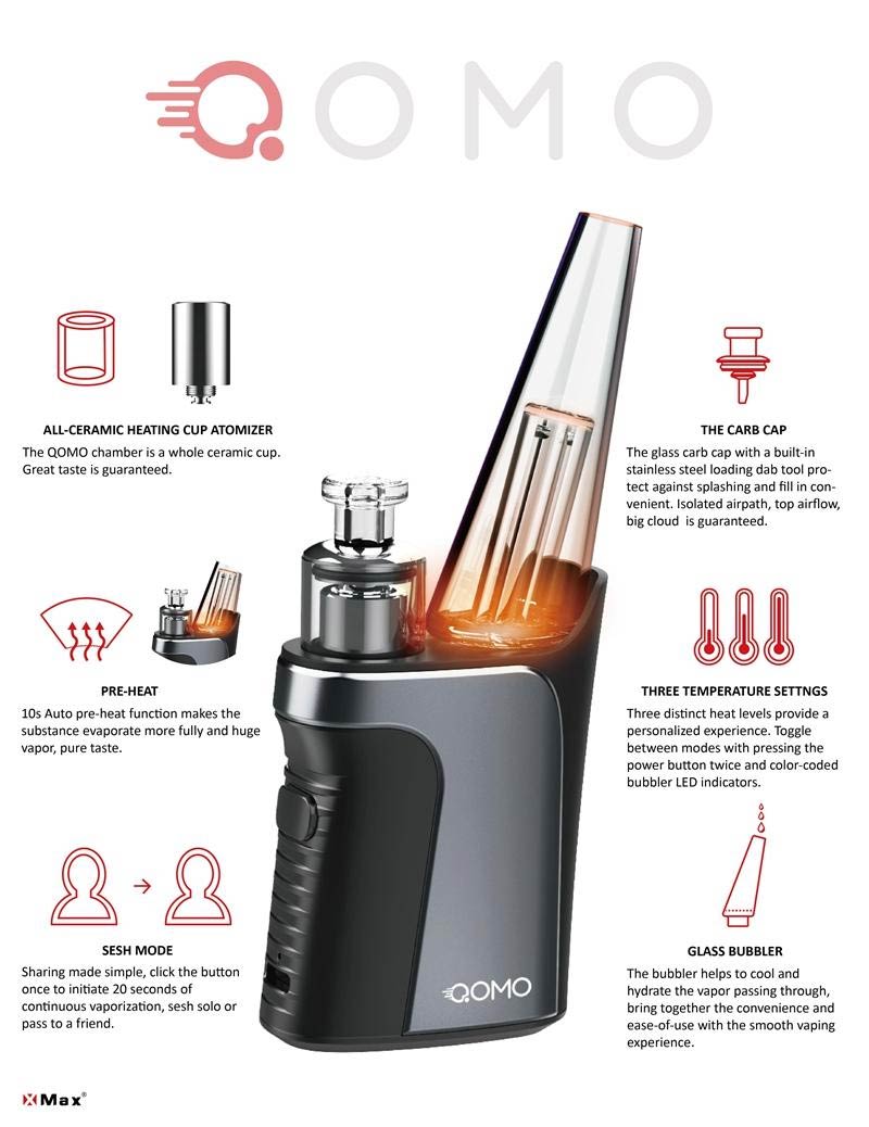 XMAX QOMO Concentrate Wax Vaporizer Kit | Bay Vape Canada