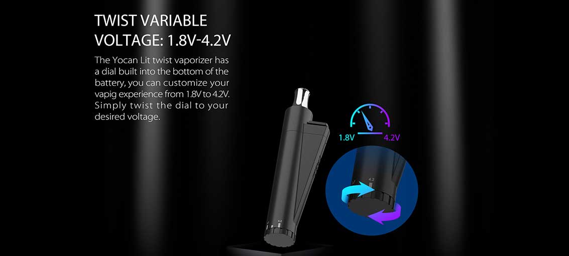 Kit vaporisateur Yocan LIT Twist | Bay Vape Canada