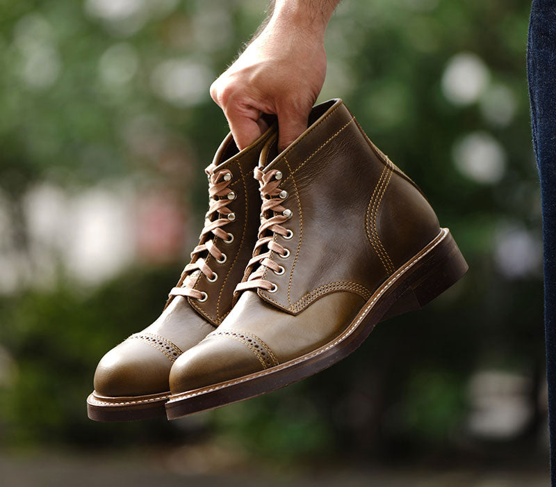 COMBAT BOOTS / HORWEEN LEATHER CXL DARK OLIVE