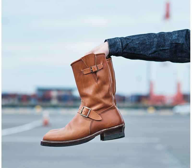 【PRE-ORDER 2024】WABASH ENGINEER BOOTS / BADALASSI CARLO LEATHER COGNAC