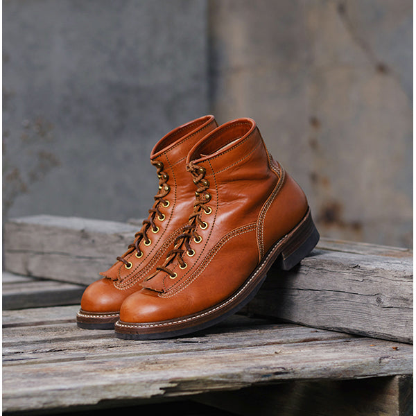 【PRE-ORDER 2024】DONKEY PUNCHER BOOTS / BADALASSI CARLO LEATHER COGNAC