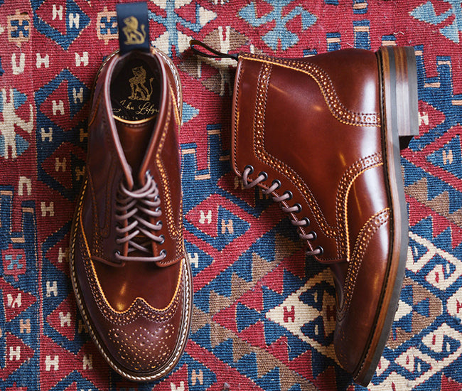 GLOVER BROGUES / SHINKI HIKAKU SHELL CORDOVAN COGNAC