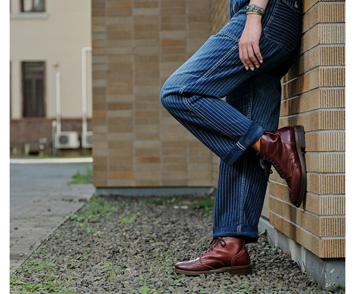 GLOVER BROGUES / SHINKI HIKAKU SHELL CORDOVAN RED BROWN