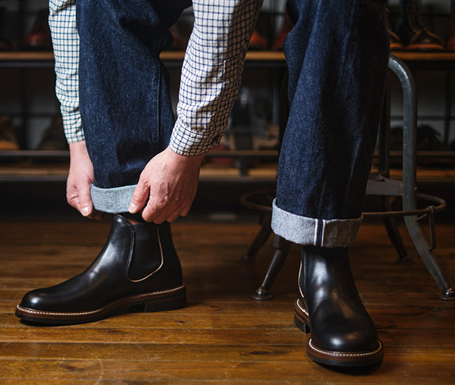 【PRE-ORDER 2024】CHELSEA BOOTS / HORWEEN LEATHER CXL BLACK