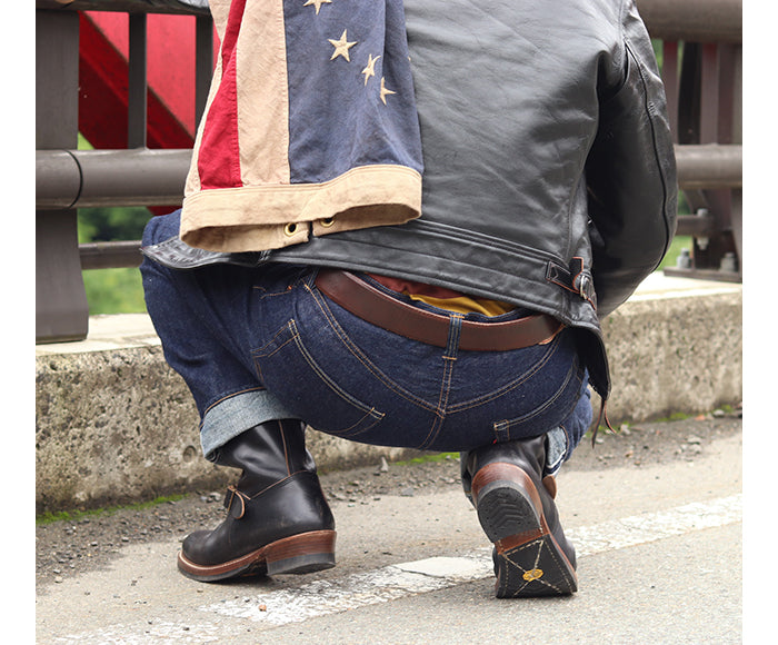 WABASH ENGINEER BOOTS / HORWEEN LEATHER CXL BLACK