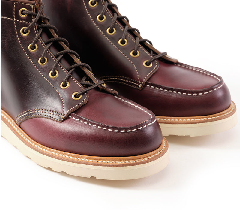 MOC TOE BOOTS / HORWEEN LEATHER CXL BURGUNDY