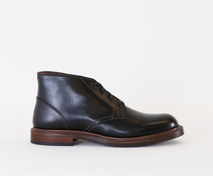 THE STEADFAST CHUKKA BOOTS / FRENCH CALFSKIN BLACK