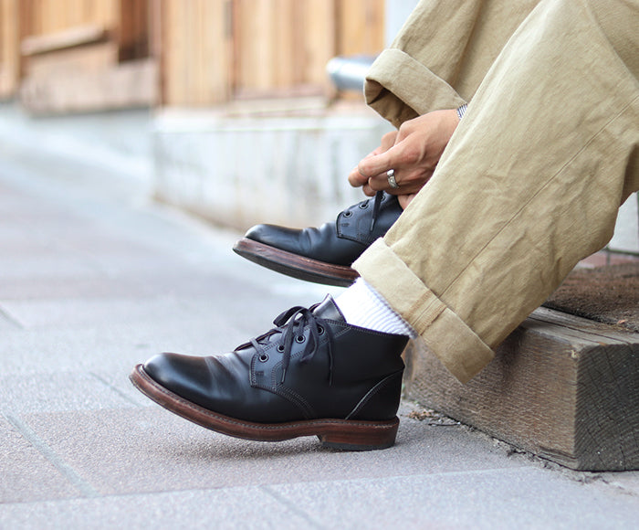 THE STEADFAST CHUKKA BOOTS / FRENCH CALFSKIN BLACK