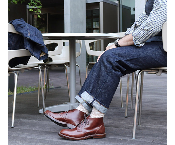 THE STEADFAST CHUKKA BOOTS / FRENCH CALFSKIN BROWN