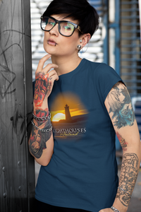 Lighthouses of Ireland - Unisex Crew Neck T-Shirt, peeTeez