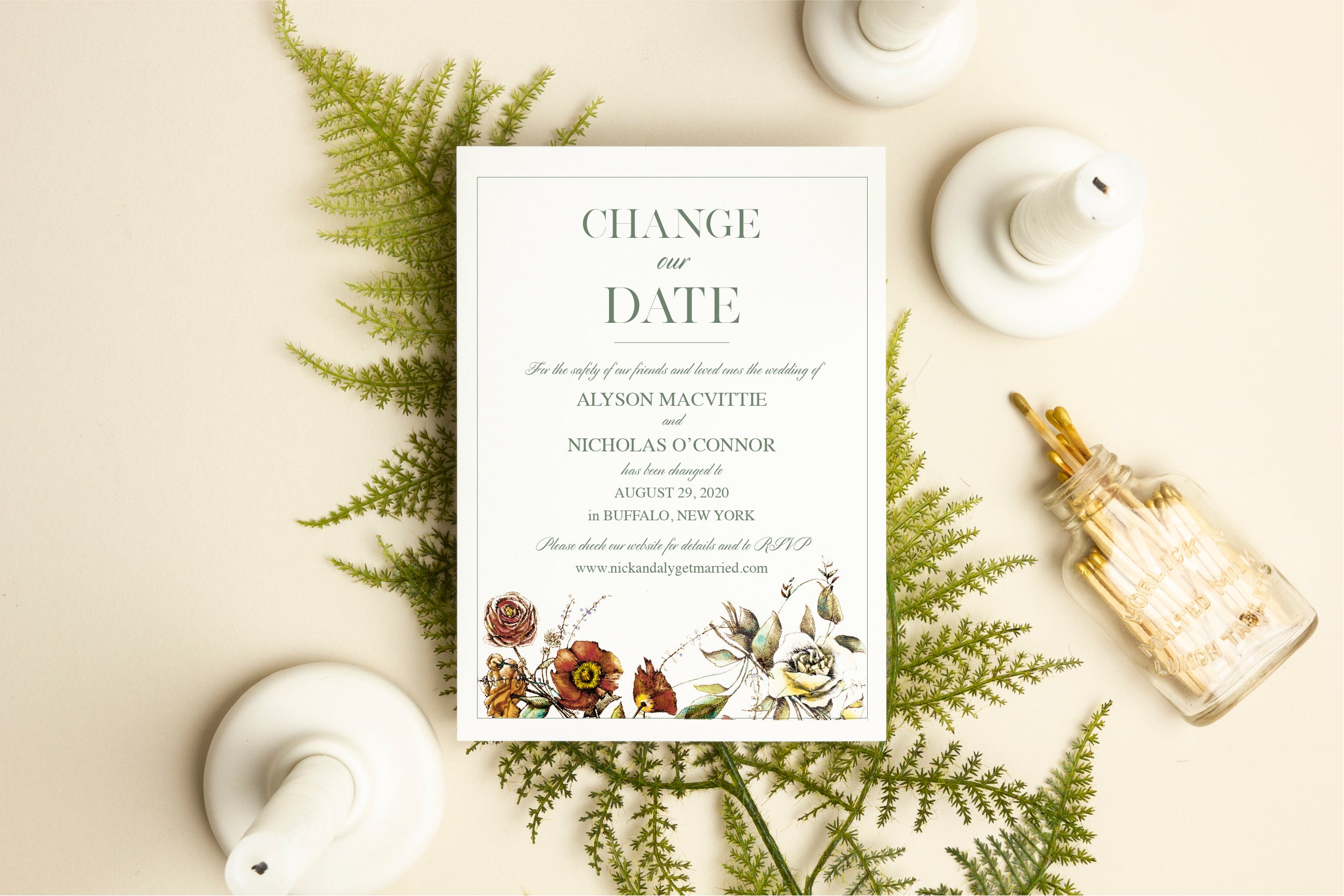 rust belt love wedding invitations