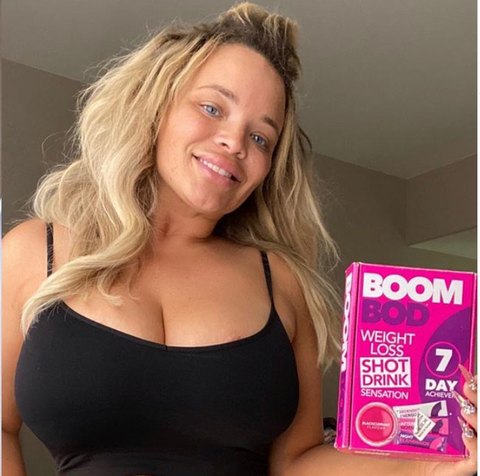 Trisha Paytas Using Boombod Weight Loss Shot Drink
