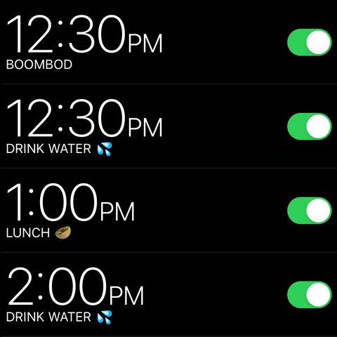 Schedule To Drink More Water