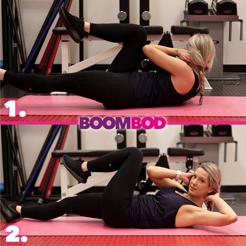 boombod 4 minute workout bicycle crunches