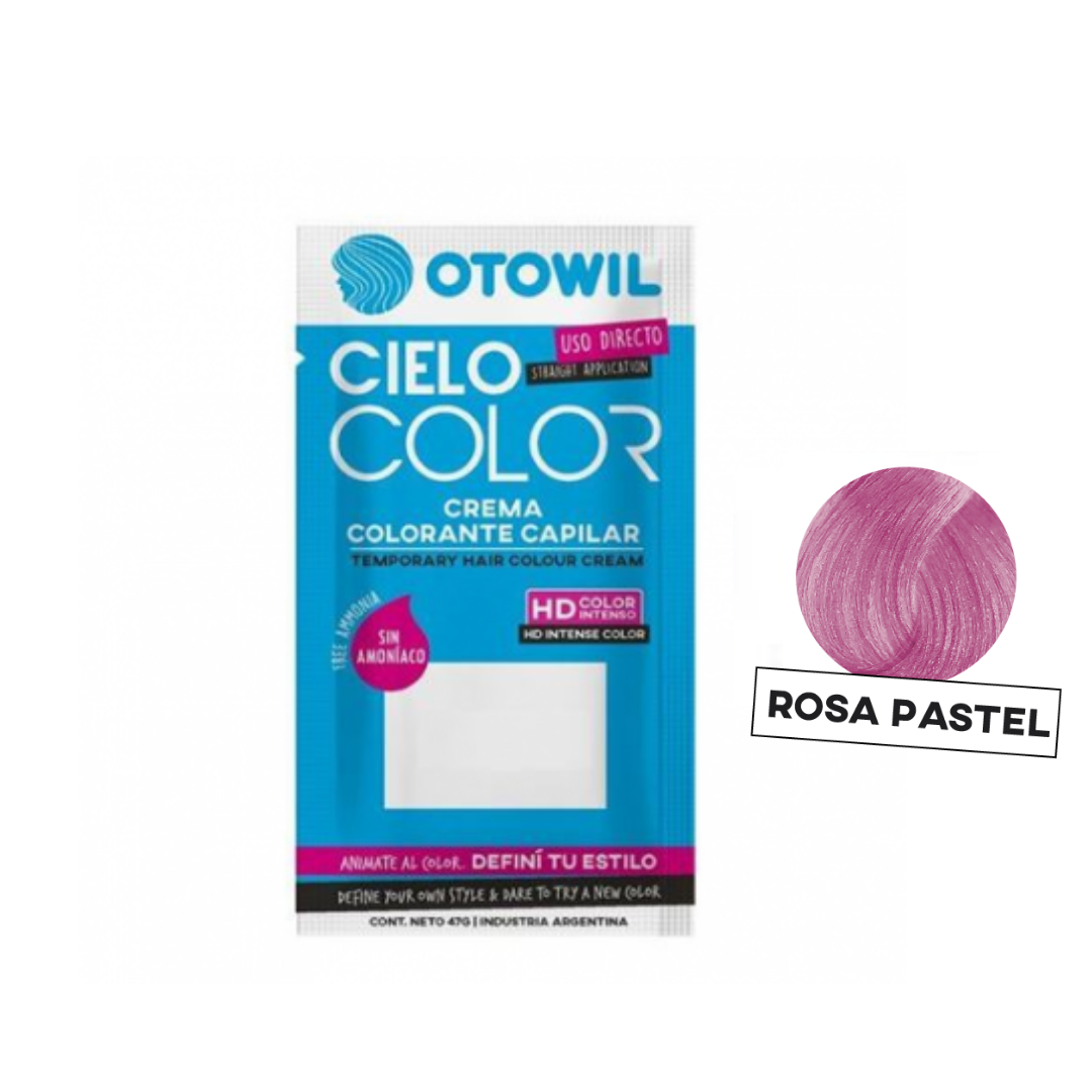 OTOWIL CIELO COLOR CREMA COLORANTE ROSA PASTEL X 47 GRS SOBRE — Estética  Profesional