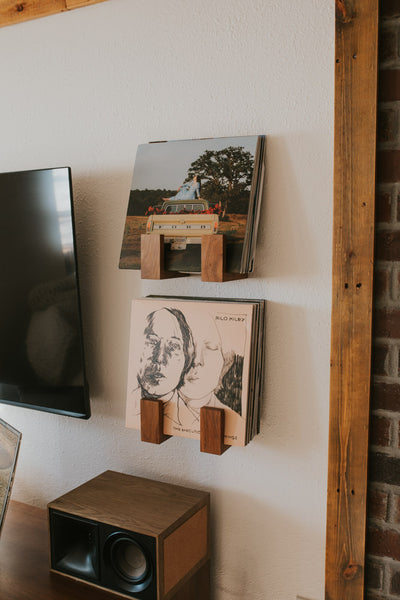 Waxahatchee record displayed in Flip Record Display shelves on the wall