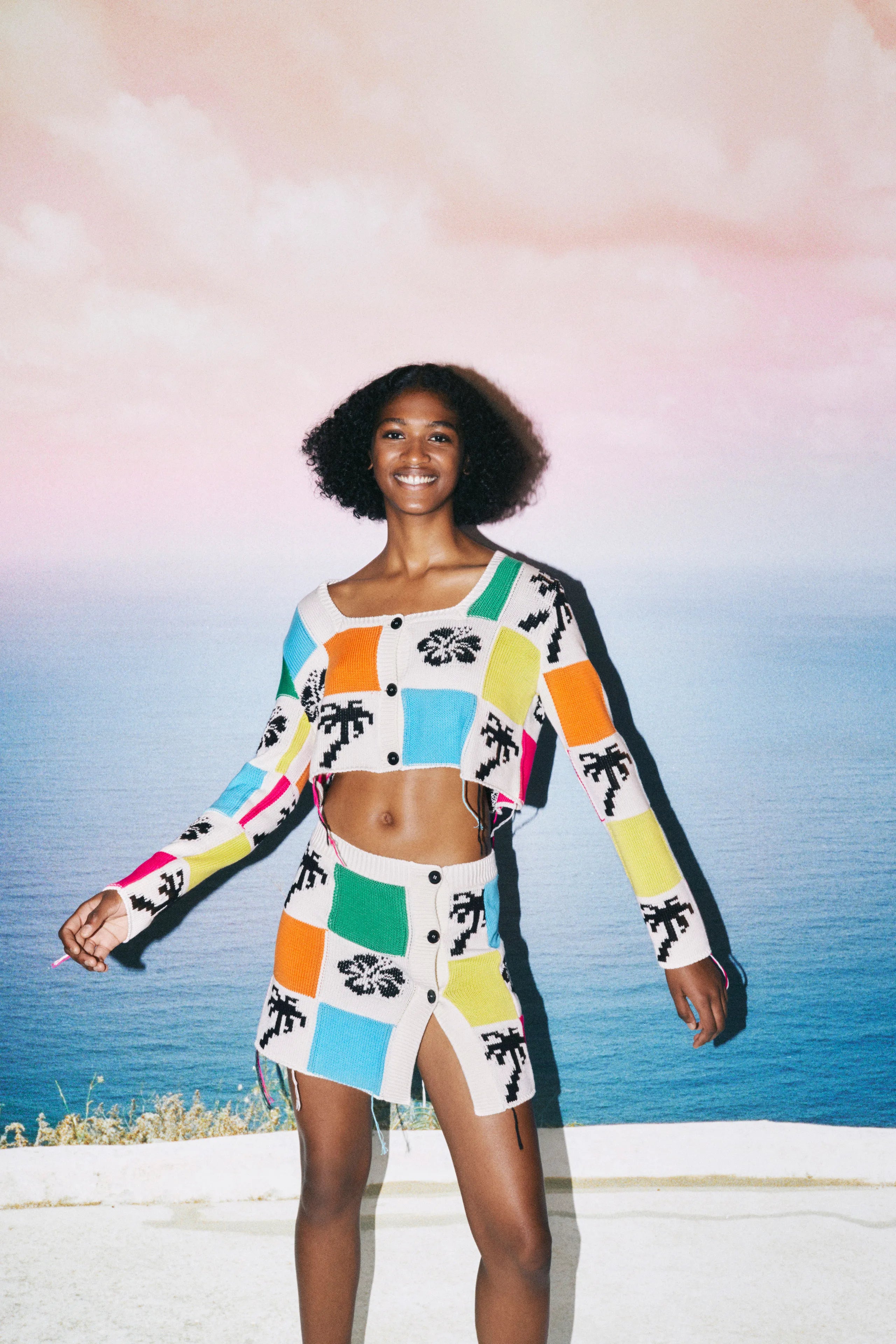 MSGM Resort 2023 Tropical Check Print