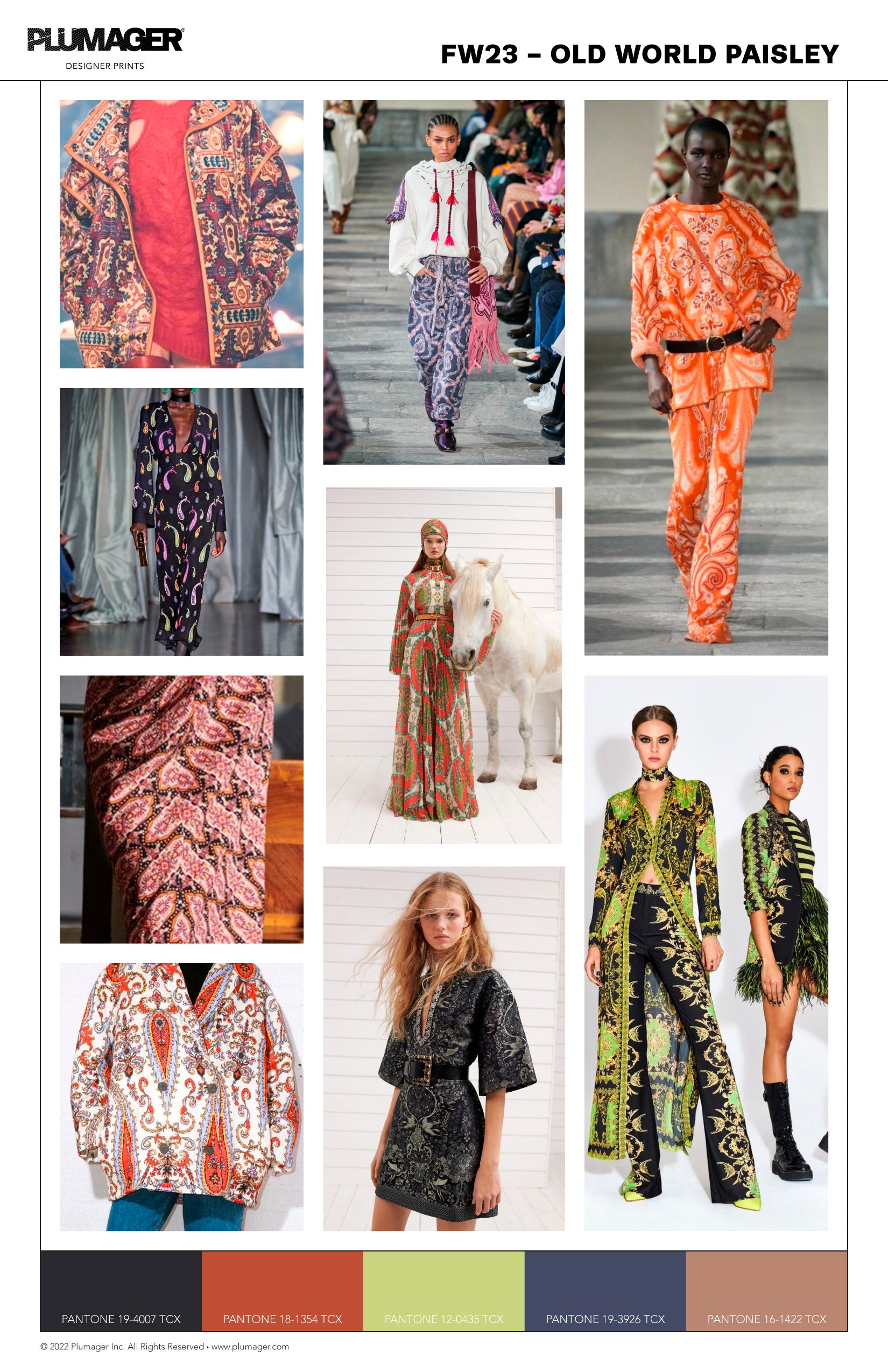 Trend Forecast FW23 - Old World Paisley