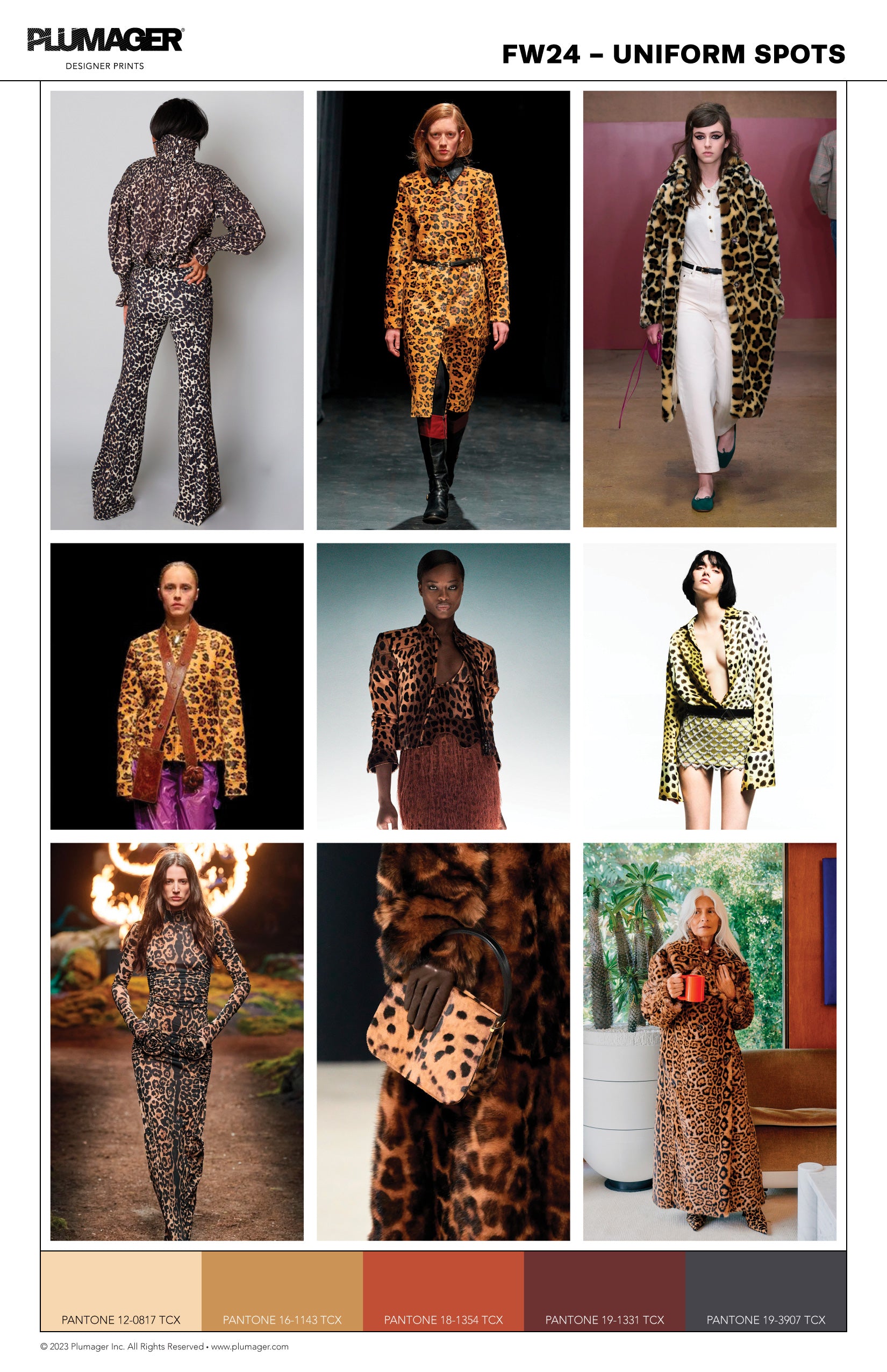 FW24 Print Textile Color Trend Report - Uniform Spots