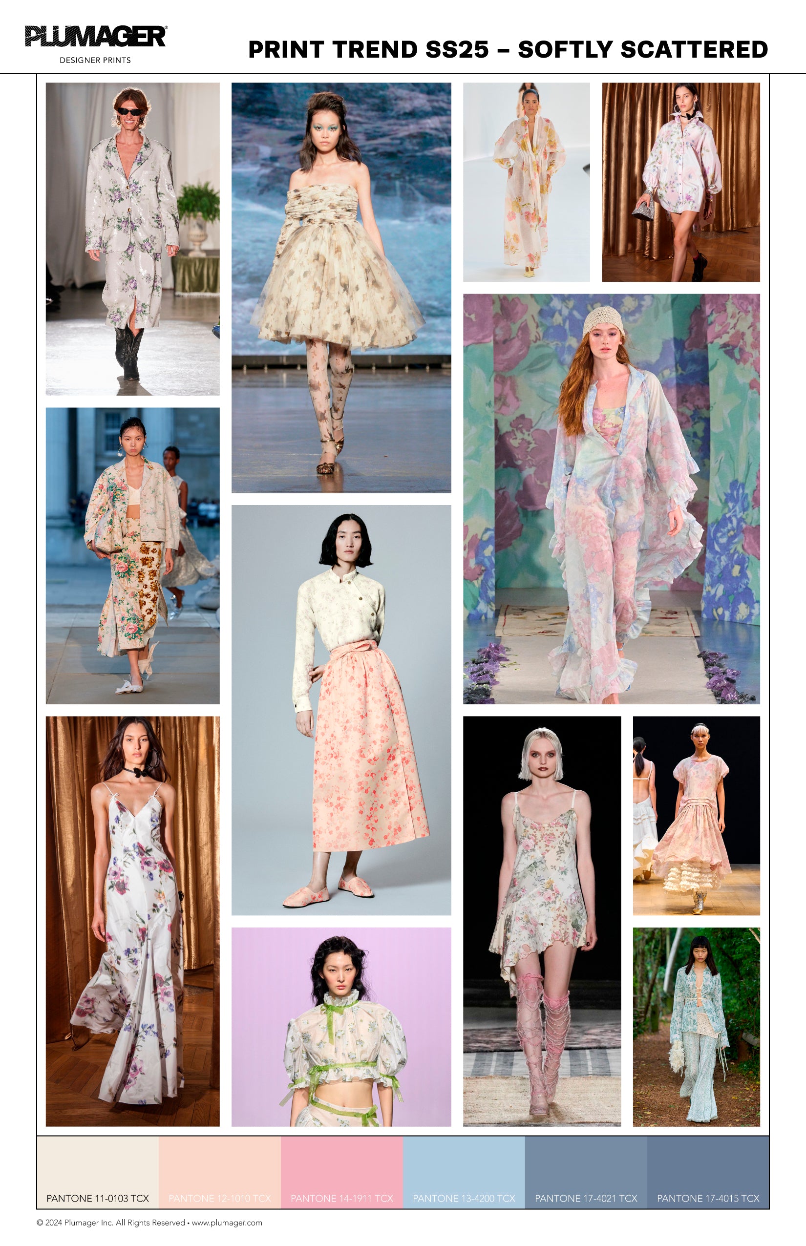 SS25 Print Textile Color Trend Report - Softly Scattered