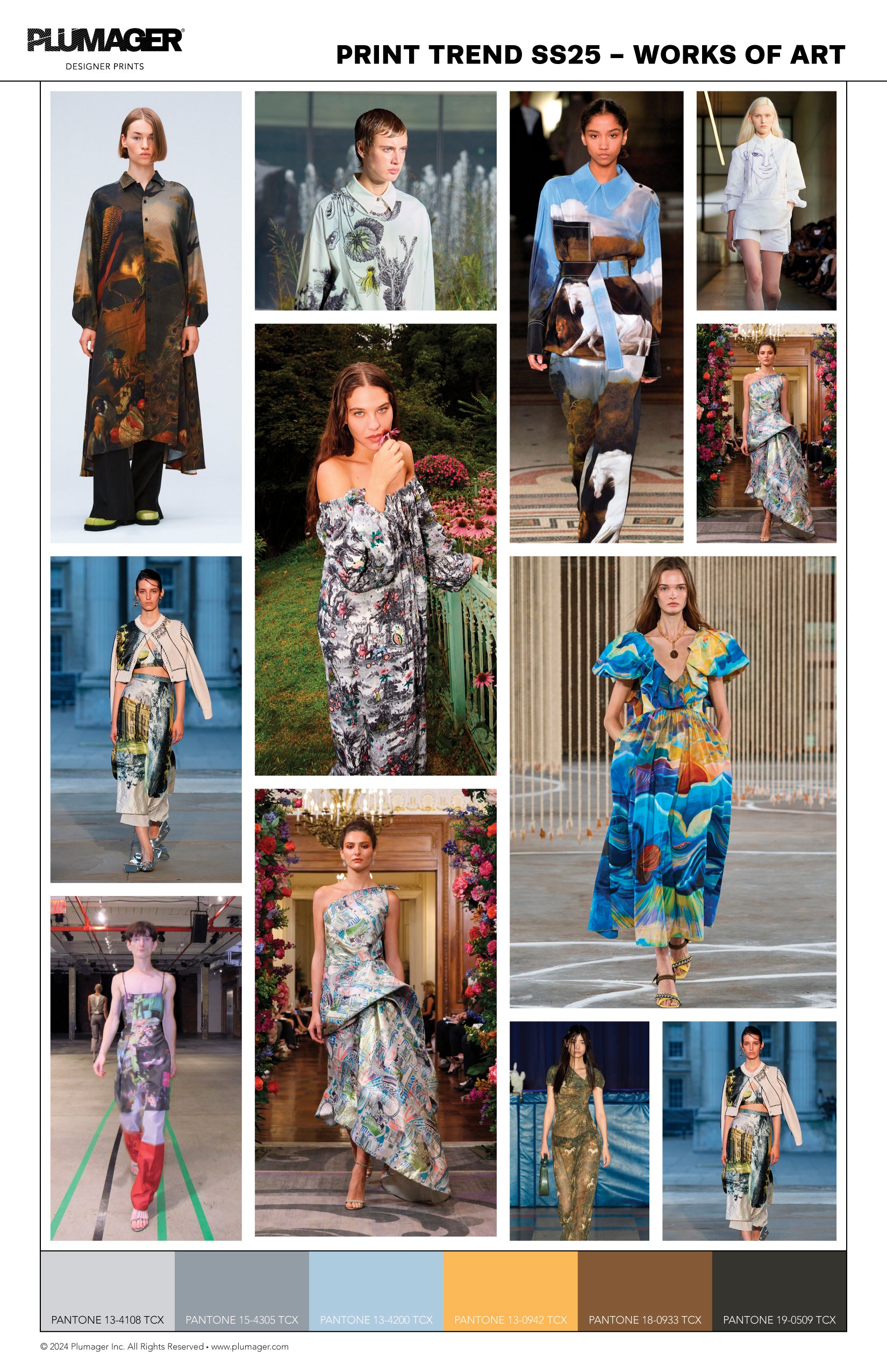 SS25 Print Textile Color Trend Report - Works of Art