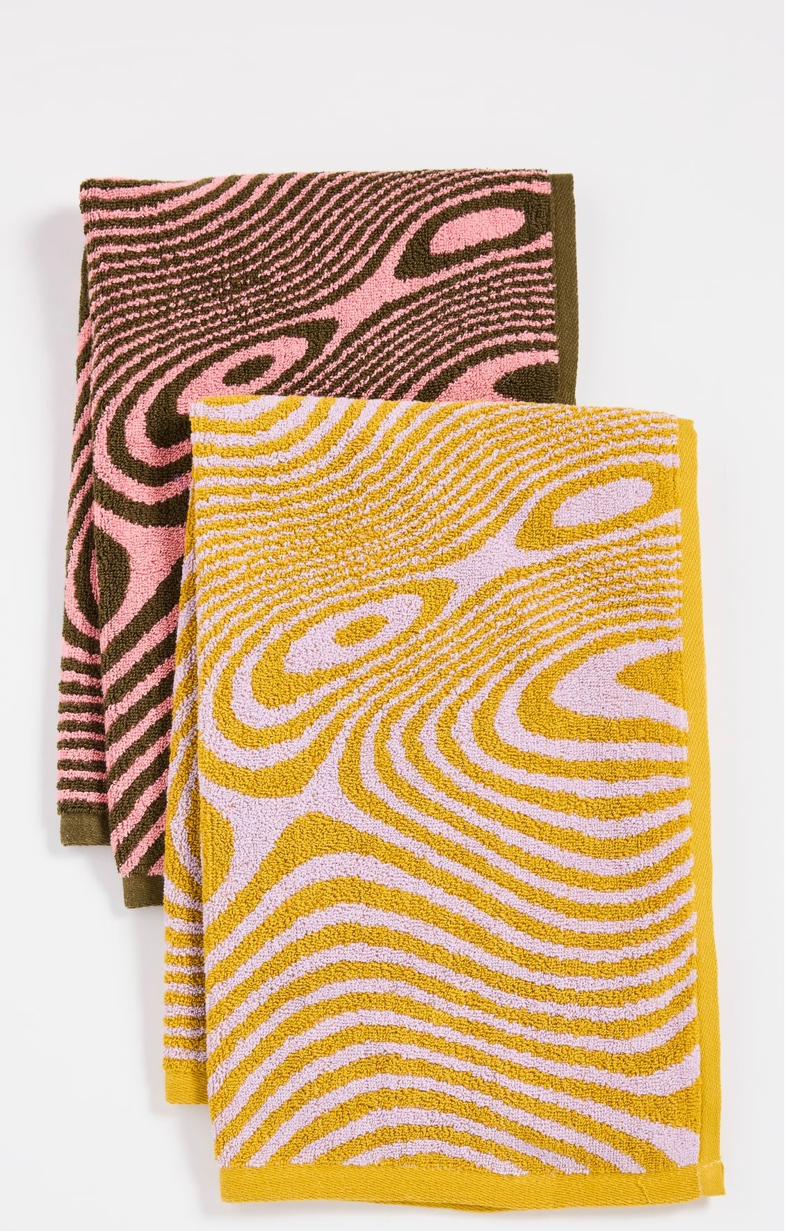 ic: Swirl print towels from Baggu