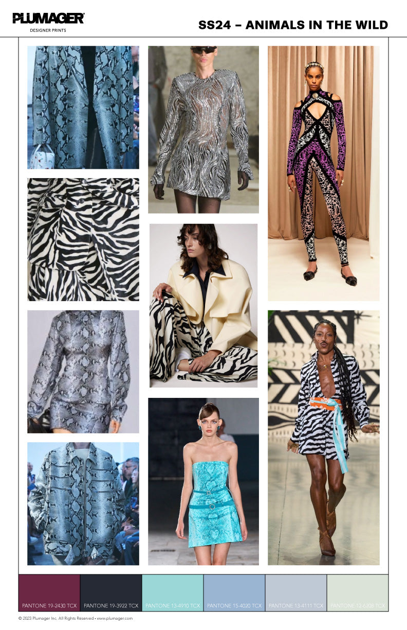 SS24 Print Textile Trend Report - Animal in the Wild