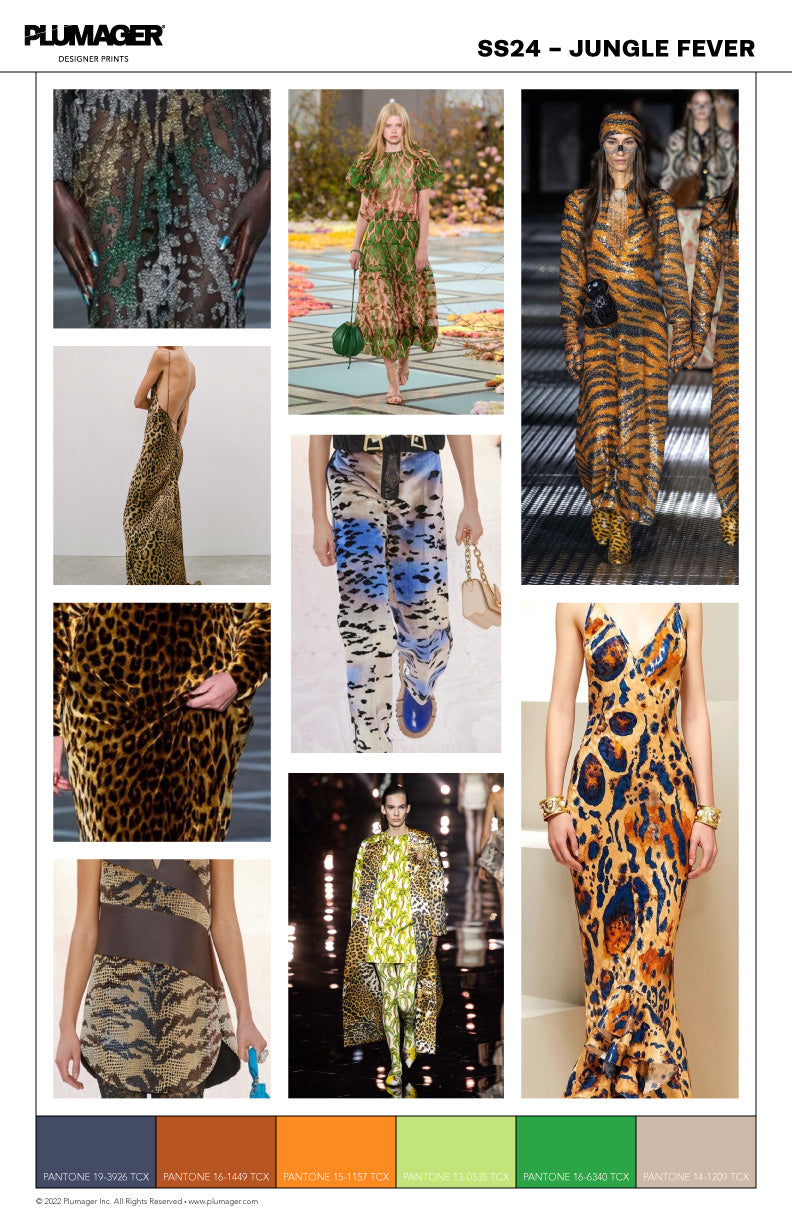 SS24 Print Textile Trend Report - Jungle Fever