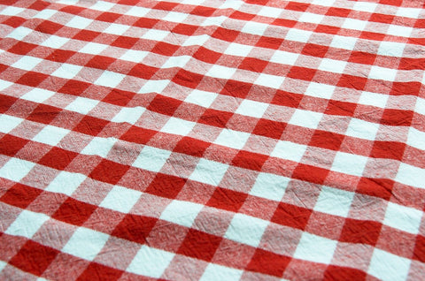ic: Gingham table cloth