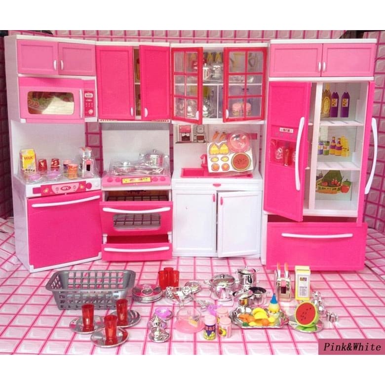 barbie kitchen set for kids