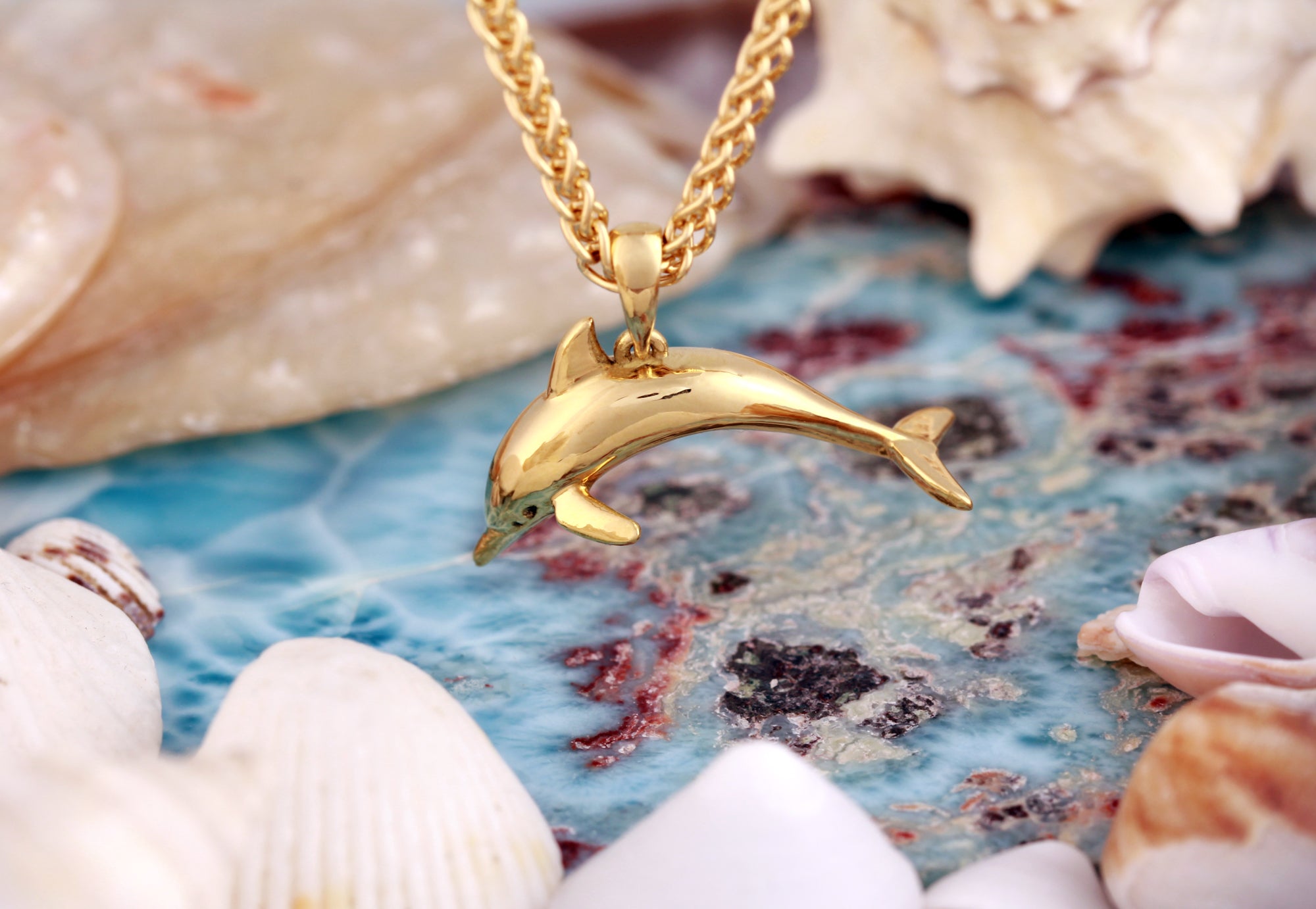 Buy Gold Dolphin Necklace Simple Silver or Gold Dolphin Pendant Necklace, Gold  Necklace, Beach Necklace, Ocean Necklace, Gift for Her SM749 Online in  India - Etsy