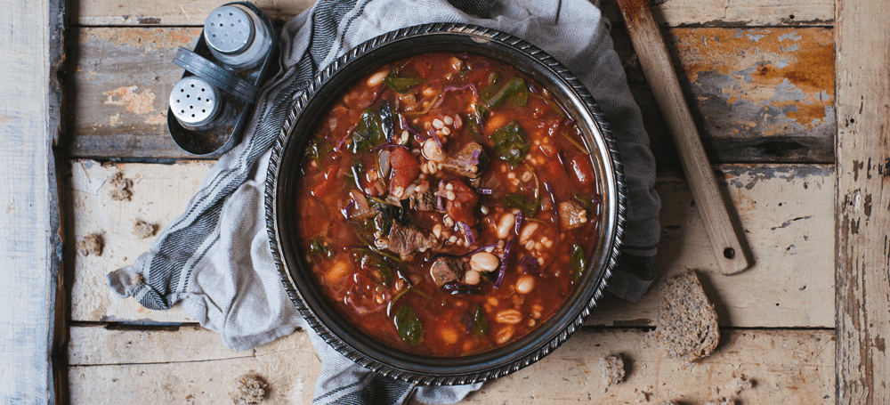 tomato soup with beef