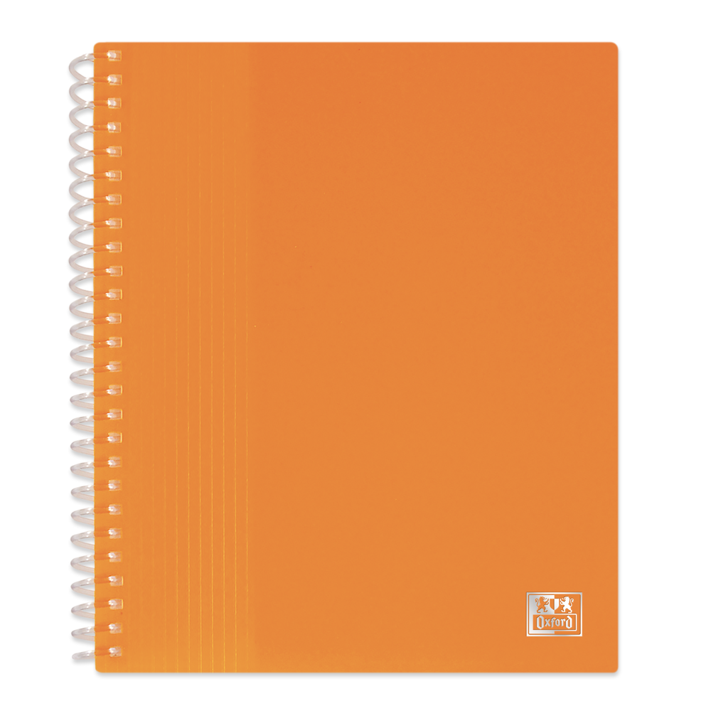 OXFORD Protège-Documents à spirale School Life A5 - 80 vues / 40 pochettes  - Orange