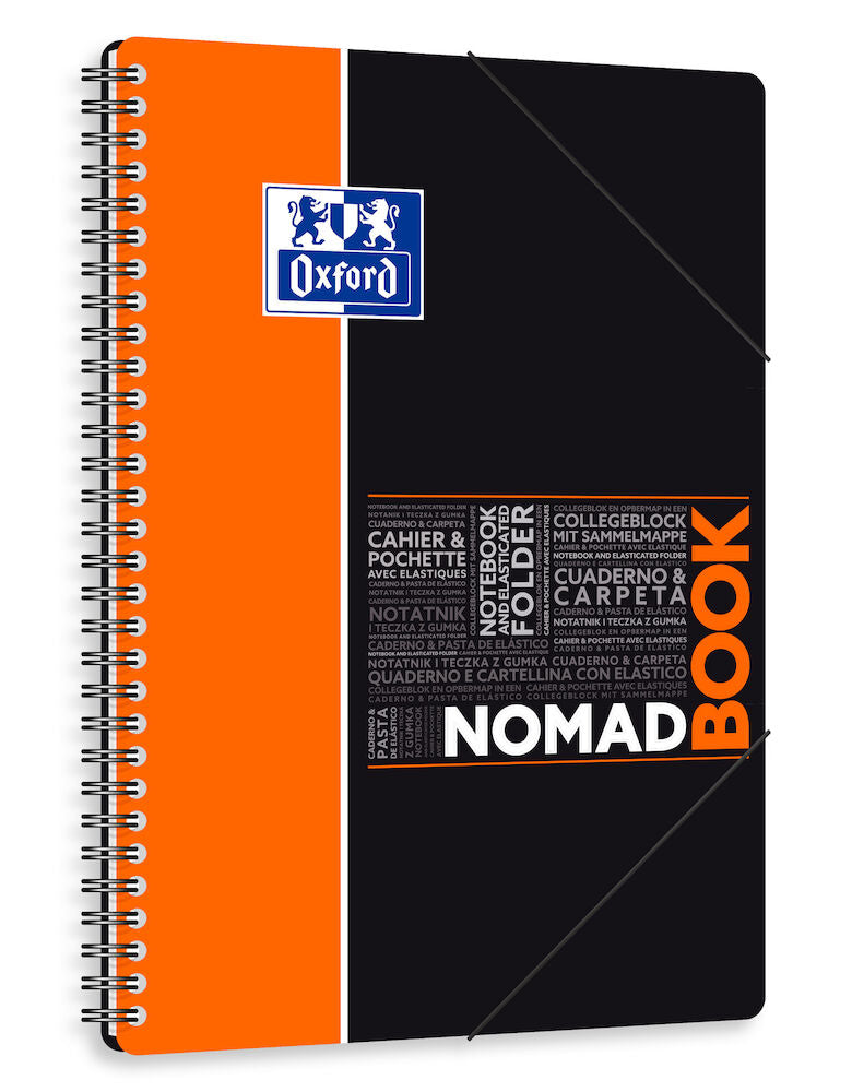 Cahier à spirales NOMADBOOK OXFORD # Couverture polypro - 160 pages A4