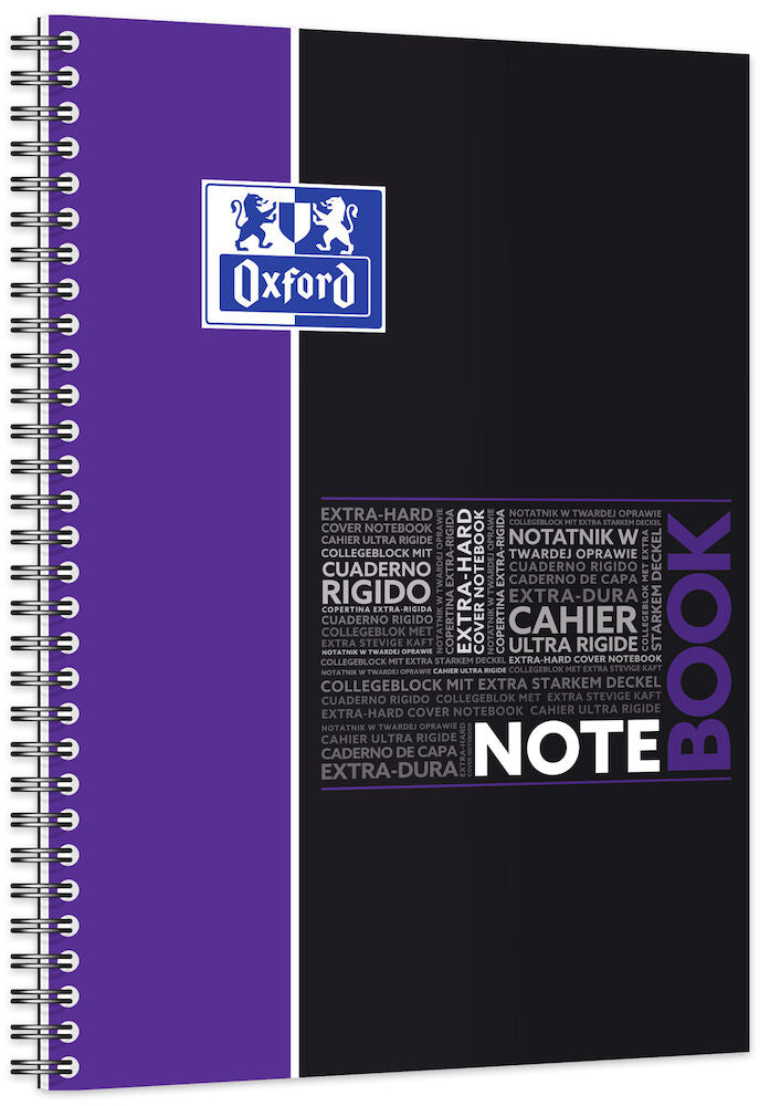 Cahier à spirales NOTEBOOK OXFORD # Couverture rigide - 160 pages B5 